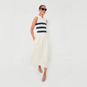 Ivory Stripe Marina Dress